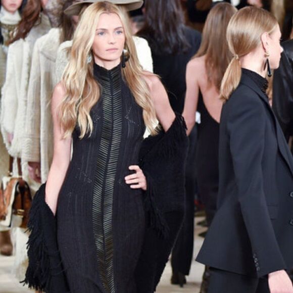 Ralph Lauren Fall 2015 Runway Collection Black Cashmere Boucle Fringe Cardigan - Picture 10 of 17